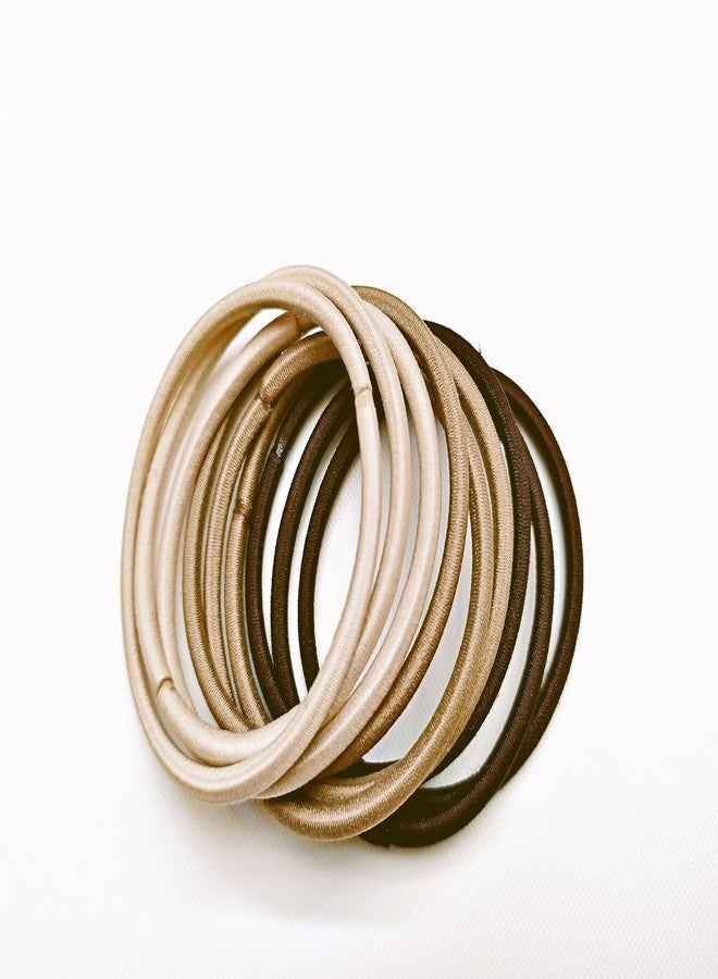 VEEYOL 400 Pieces Small Elastic Hair Ties for Thin Hair, No Damage Ponytail for Girls and Kids, 2 mm x 2.5 cm (Beige Blonde) - Image 4
